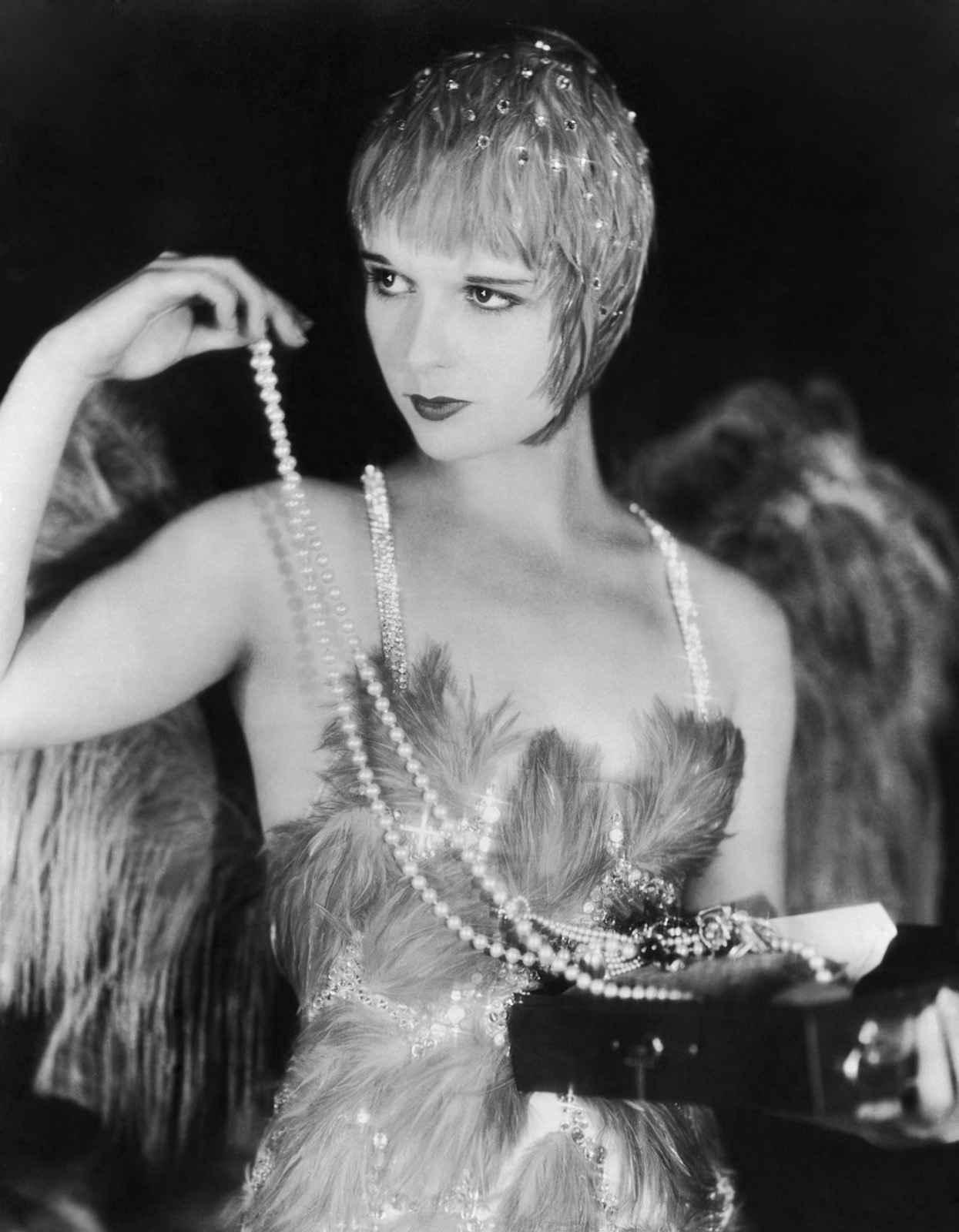 ... louise brooks in an elegant...